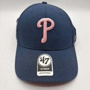 Philadelphia Phillies 2008 World Series Champions 47 MVP Hat Pink Logo Cap